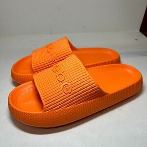 bebe Women's 9 M Neon Orange Flip Flop Slide Sandals NEW JC5